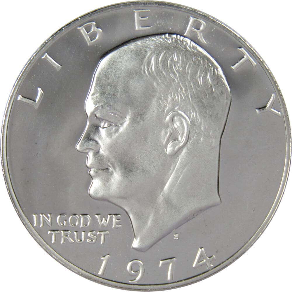 1974 S Eisenhower Dollar Choice Proof 40% Silver IKE $1 US Coin