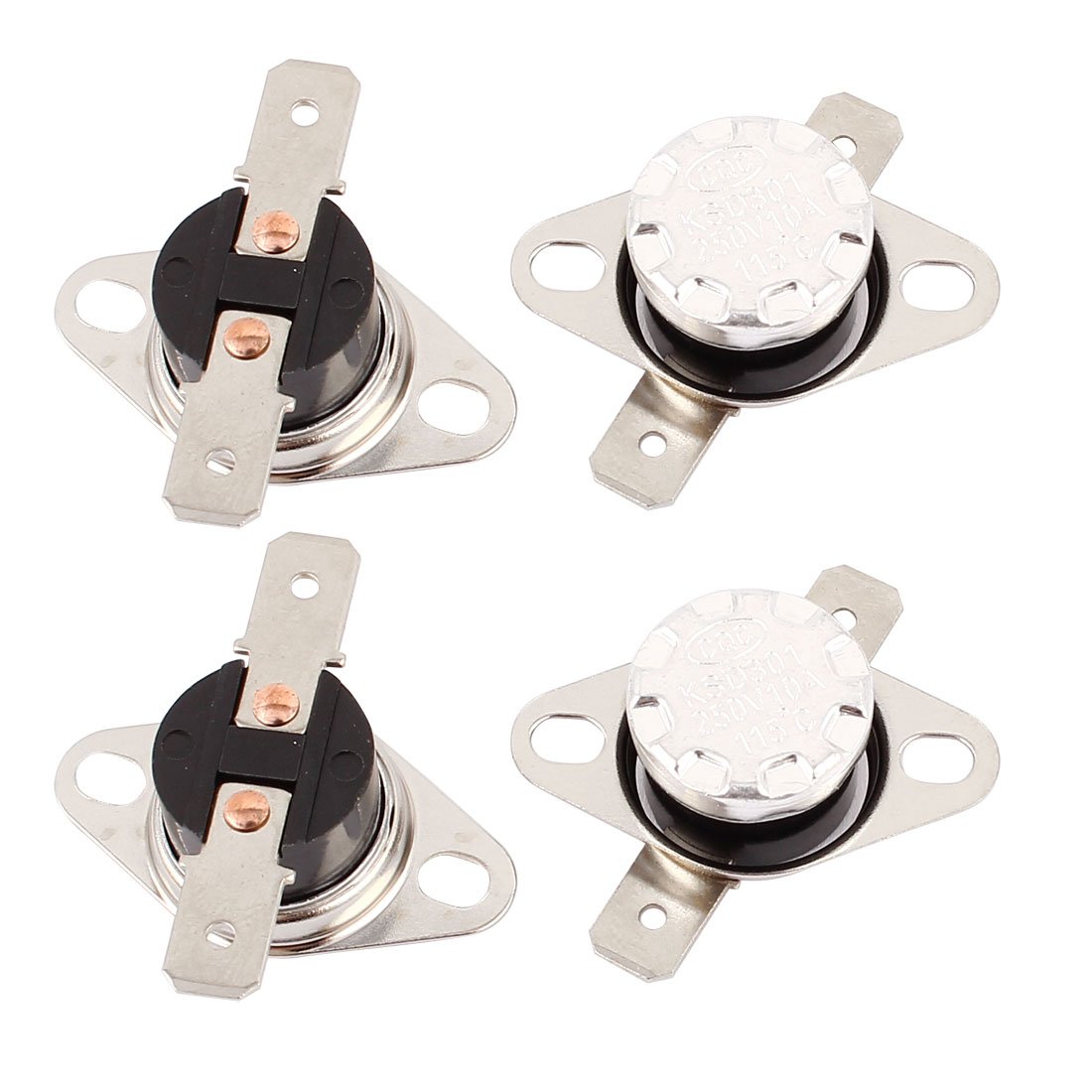 Uxcell Sourcingmap 4Pcs Ksd301 115C 239F Nc Thermostat Temperature Thermal Control Switch