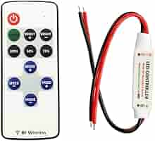 Dimmer RF Per Strisce LED - Telecomando Cablato 5-24V 5A - Compatibile Con COB, SMD 5050, 3528, 2835, 5630 - Regolazione Luminosità E Effetti - Foto 9