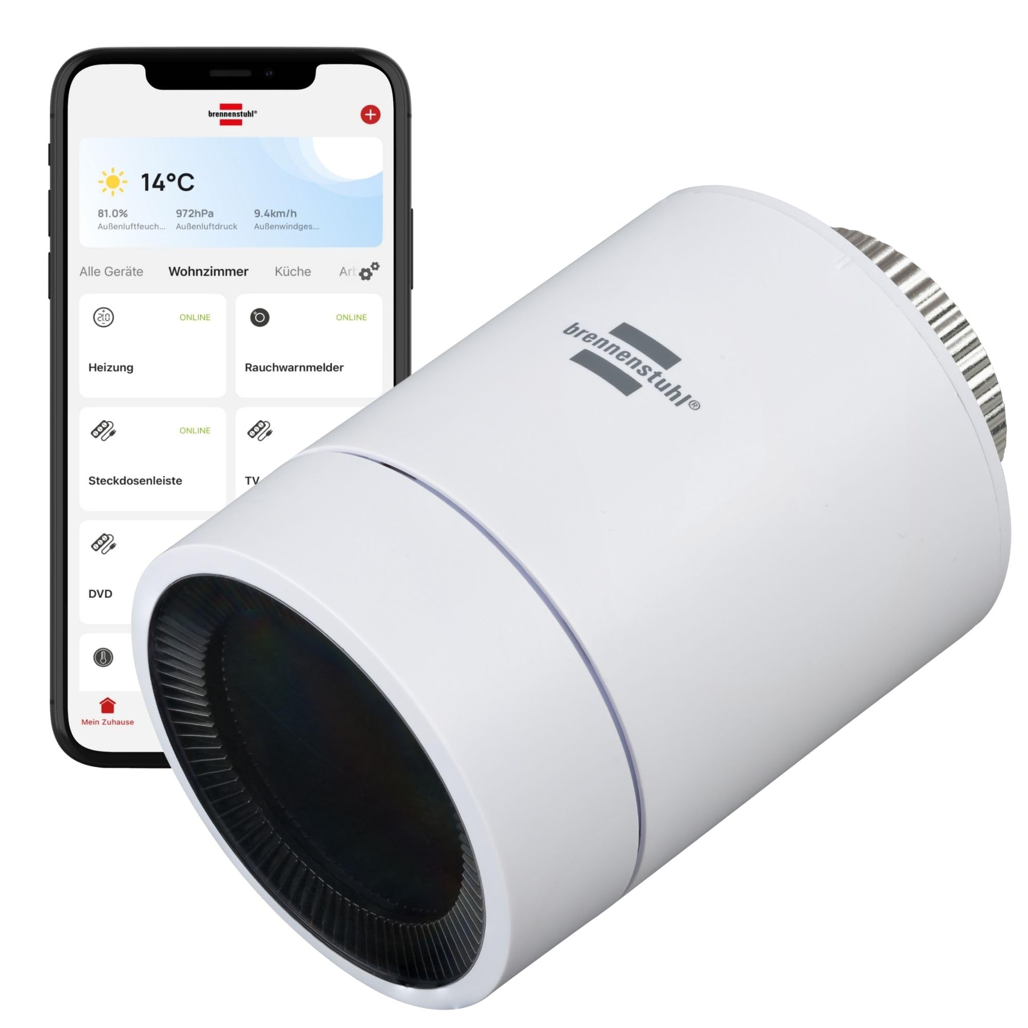 Thermostat intelligent Zigbee Brennenstuhl Connect HT CZ 01 connecté Alexa