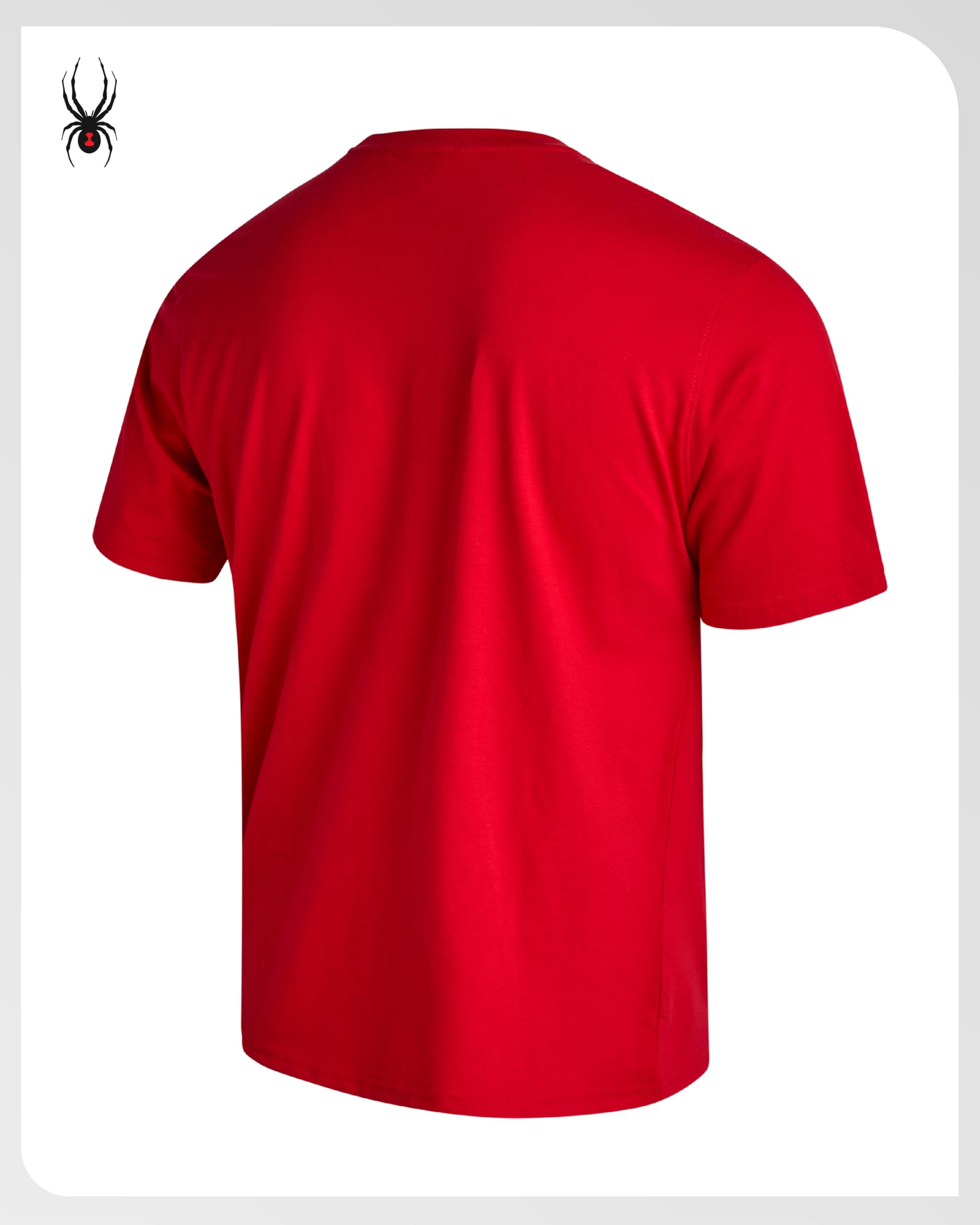 Spyder M CVC Jersey SS tee Camiseta Hombre (Pack de 1) | Camiseta deportiva suave y transpirable, ajuste cómodo para el día a día para entrenamiento, correr y uso casual