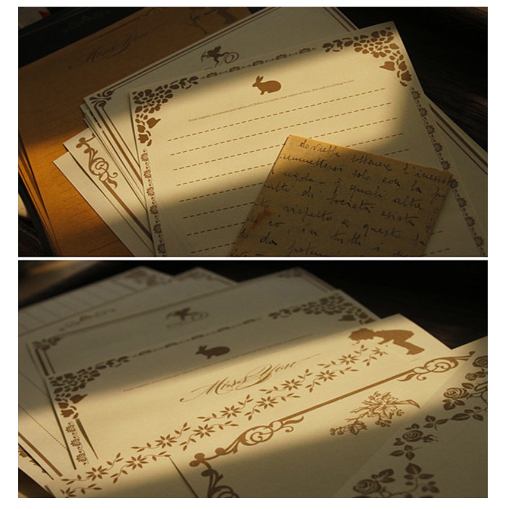 海外ヴィテージの手紙 Amazon.co.jp: 72個ヴィンテージ手紙8異なるキュートなデザイン