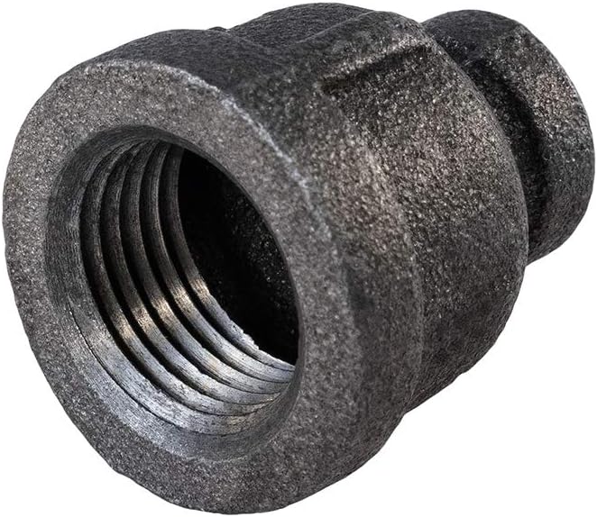 SUPPLY GIANT CNSD5003 3 X 1 Black Malleable Iron Reducing Coupling, 3 in. x 1