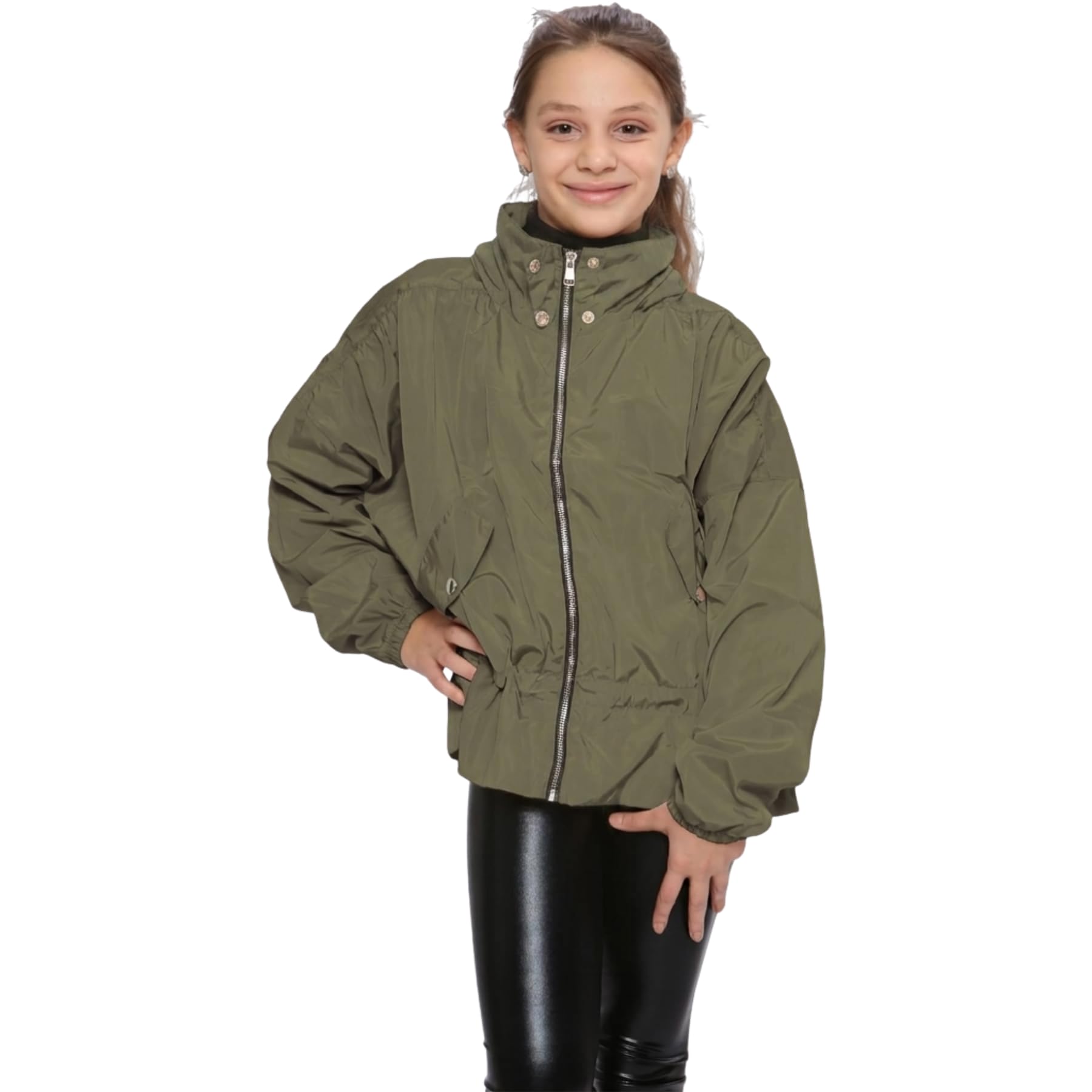 A2Z 4 Kids Girls Windproof Showerproof Lightweight Rain Jacket