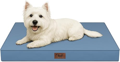 Miniatura 112 de Cama Ortopédica para Perros de Exterior para Perros Medianos y Gatos, Tapete Plano Impermeable para Mascotas con Espuma de Caja de Huevos y Funda