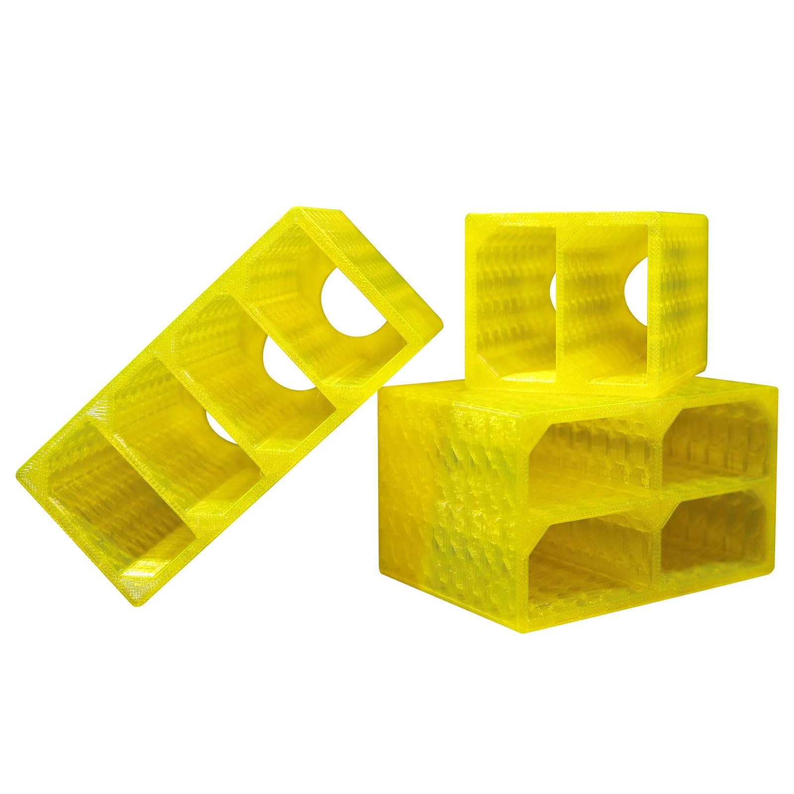 LingoFoto 2PCS Camera Battery Storage Soft Case with 4 Warehouses for Canon LP-E6/LP-E6N/LP-E6NH Camera Battery Protective Pack Case Holder (Yellow,