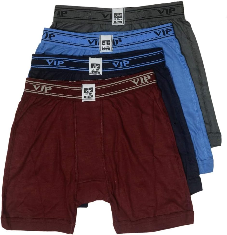 VIP Ultima Men's Cotton Trunk (Multicolour, 100cm) - Pack of 4
