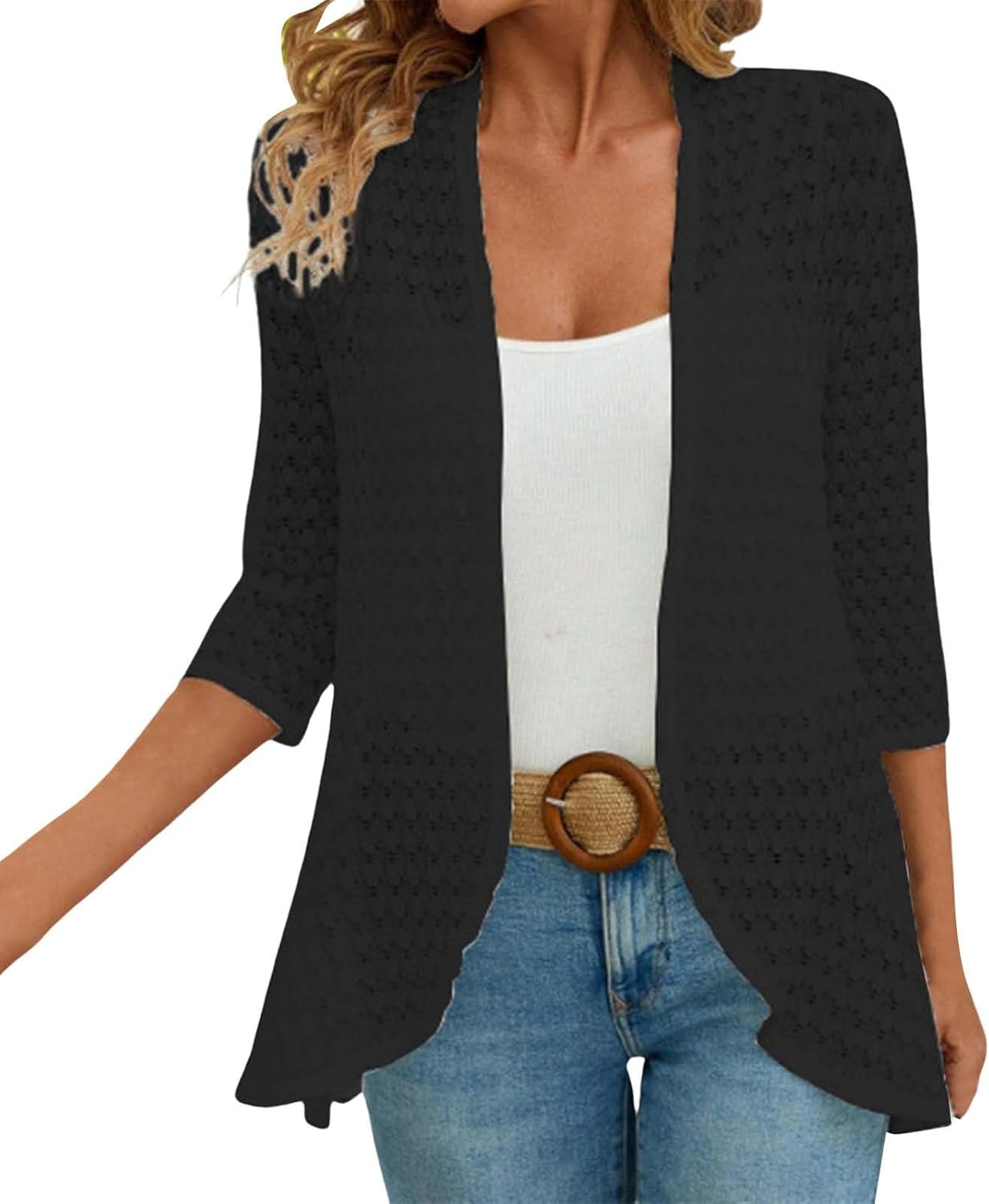 Lightweight Cardigans For Women 2025,Casual Lightweight Open Front Cardigans Soft Comfy Draped Crochet Eyelet Cardigan Lightweight Cardigans For Women 2025,Casual Lightweight Open Front Cardigans Soft Comfy Draped Crochet Eyelet Cardigan