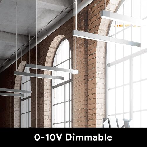 Miniatura 5 de Euri Lighting EUD4-50W103sw-S, Linkable 4FT DUAL CCT Lineal UpDown Light, 50W, 6500lm, 3000K4000K5000K, 120-277V, Clasificación de humedad, 0-10V