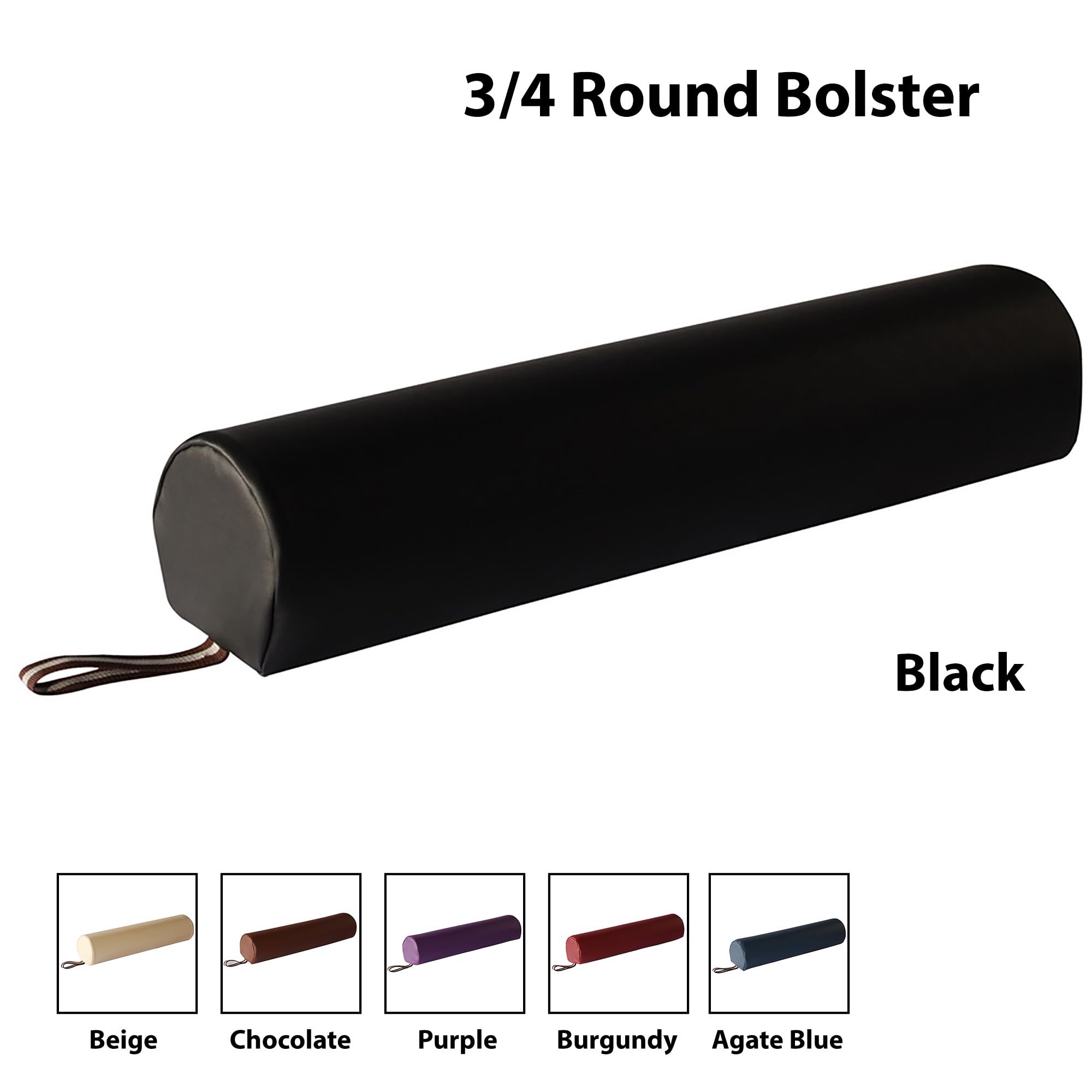 Master Massage Okrągły wałek Mt 3/4 15.2 cm X66" - czarny, 1 szt