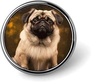 Pug Dog Funny Enamel Pins Cute Enamel Pin Brooch Pins | Suit Pins for Men Lapel Pin for Men Suits Backpack Pins Brooch for Men Broches Para Ropa De Mujer Women Novelty Buttons & Pin