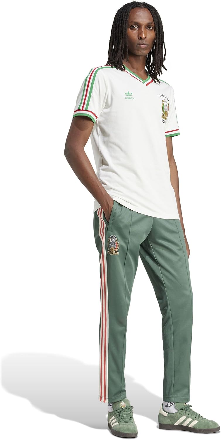 Jersey Adidas De La Seleccion Nacional de Mexico Retro de 1985 for Mens (US, Alpha, Small, Regular, Regular, White)