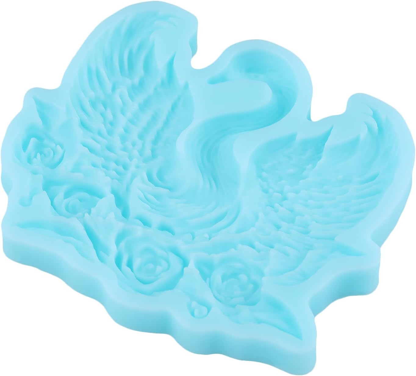 Swan Rose Silicone Molds Swan Fondant Mold for Cake Decorating Cupcake Topper Chocolate Candy Gum Paste Polymer Clay image 4