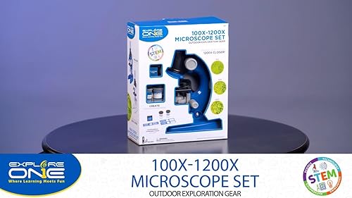 Miniatura 7 de Explore One Juego de microscopio para niños de 6 años en adelante, ideal para educación STEM y despertar el interés de los niños en descubrir el
