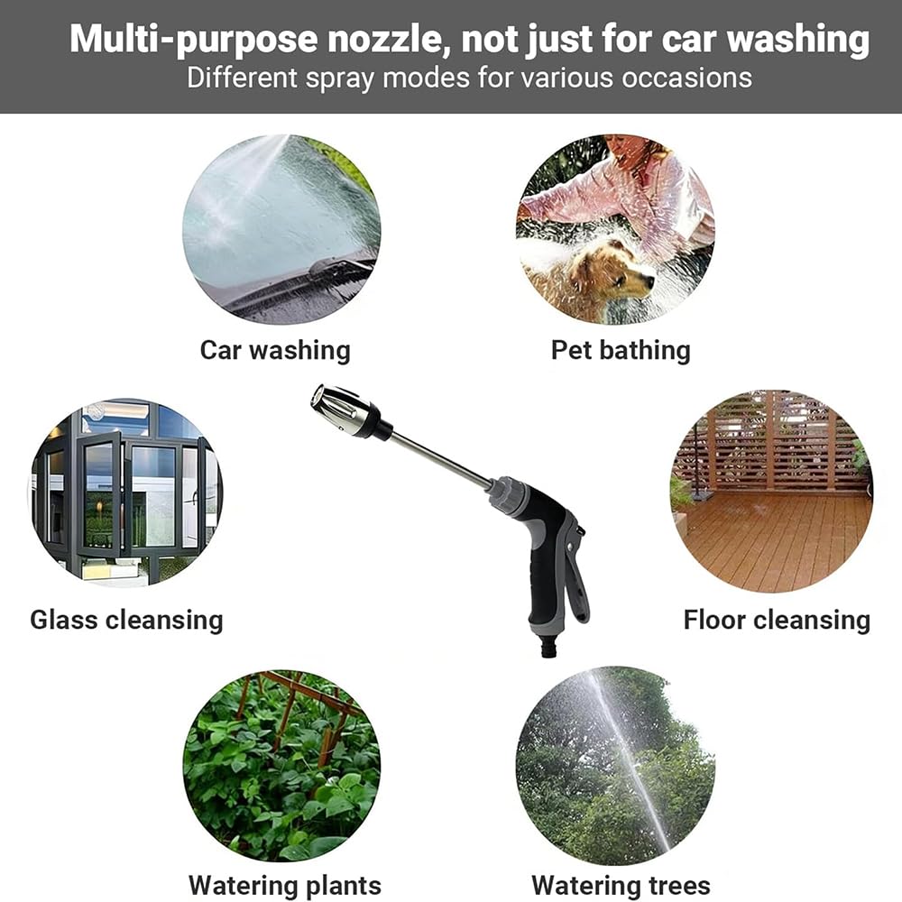 Aquoxis Pressure Washer Nozzle Multi-Use Cleaning Tool with Convenient Setup Universal Fit for Garden Hoses Ideal for Outdoor Household Car and Yard Daily Cleaning — view 7