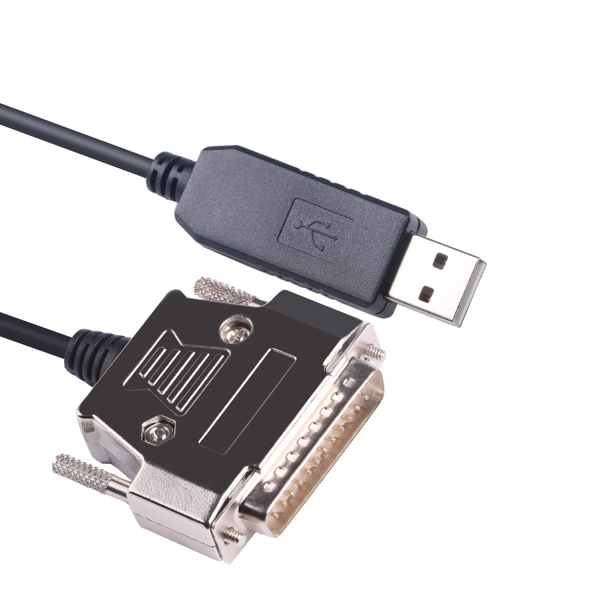 USB to DB25 Male Printer RS232 Serial Cable for Epson Printer TM-T88VI TM-T88V，RS232 Serial Adapter (16ft)