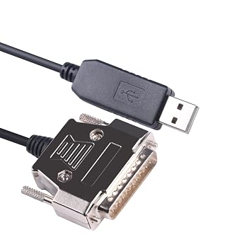 USB to DB25 Male Printer RS232 Serial Cable for Epson Printer TM-T88VI TM-T88V,RS232 Serial Adapter 6ft