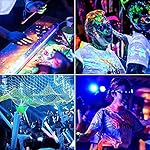 2 Pack 250W LED Flood Black Lights, Outdoor Flood Blacklight Light with Plug, IP66 Waterproof forGlow in The Dark, Dance Party, Stage Lighting, Body Paint, Fluorescent Poster, Neon Glow - Image 2