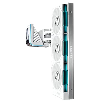 Lian Li Hydroshift II OLED Kavisli 360TL RGB Sıvı CPU Soğutucu - 360mm AIO - 3x120mm TL Flex Fanlar - 6,67 inç Ekran - 3D Animasyon Efektleri - Düşük Gürültü - LGA 1851/1700, AMD AM5/4- Beyaz