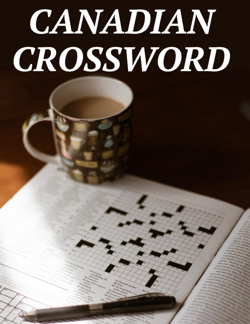 Canadian Crossword: 3 Levels Easy, medium, Difficult. Crossword In English And French. Canadian Crossword Puzzle Book For Adults