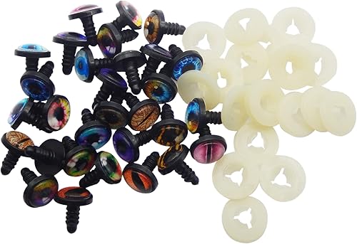 Miniatura 4 de Ojo de seguridad de 0945in 16 pares para hacer muñecas de animales de peluche con arandela manualidades ojos de pupila oso de peluche amigurumi