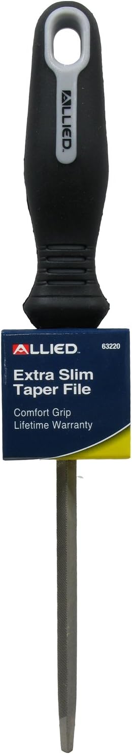 6" EXTRA SLIM TAPER FILE,Black,63220