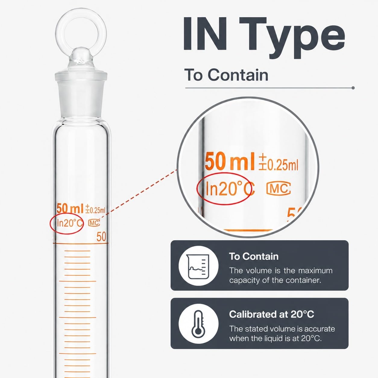 Skalowany Cylinder Mieszający Szkło Borokrzemowe z Korkiem Lab Rurka-1000mL