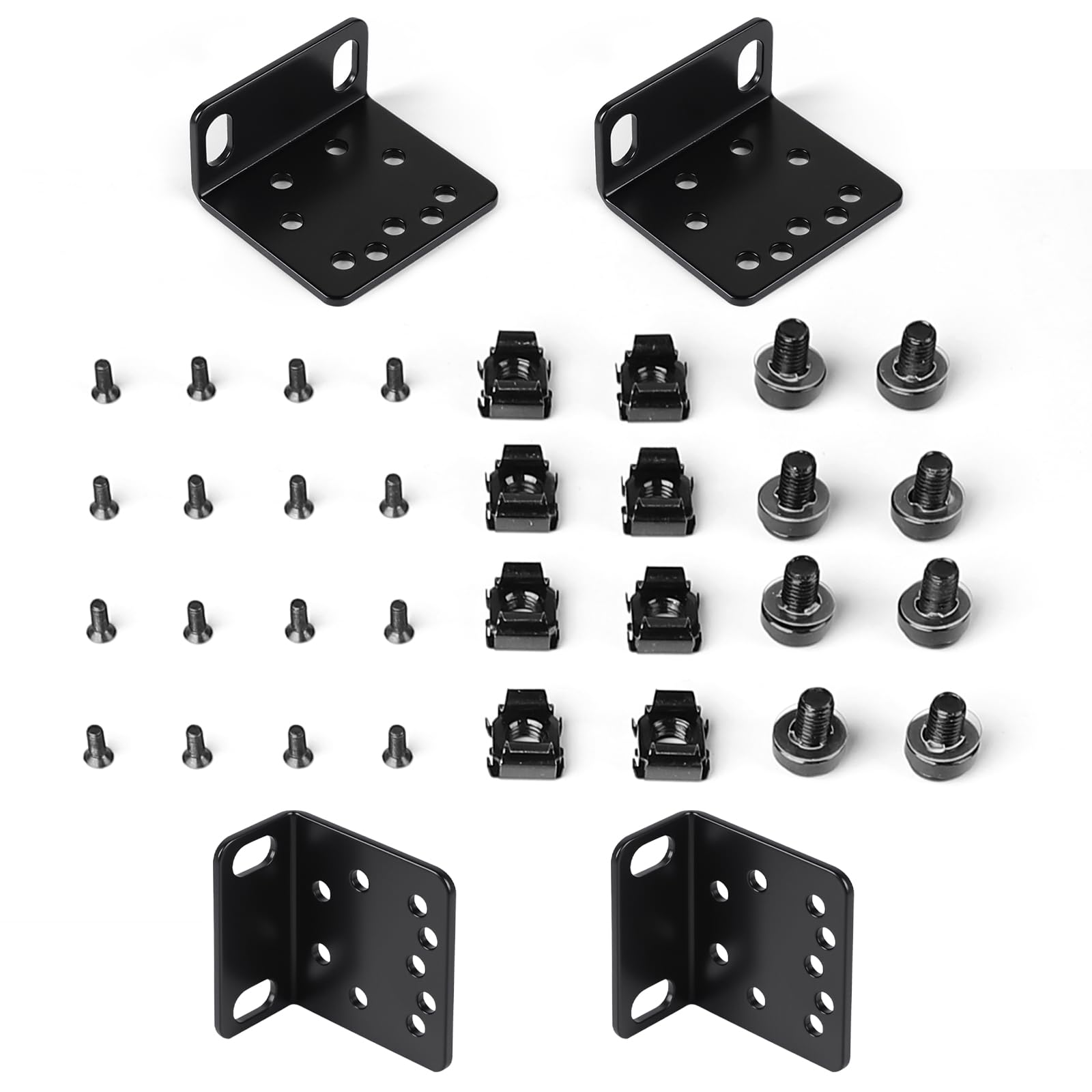 LALAGO Rack Ear Kit per Switch con Montaggio su Rack TP-Link 19" 1U Rack, Kit di Montaggio su Racks per TP-Link da 19" - Width Extender da 17,3 pollici a 19 pollici