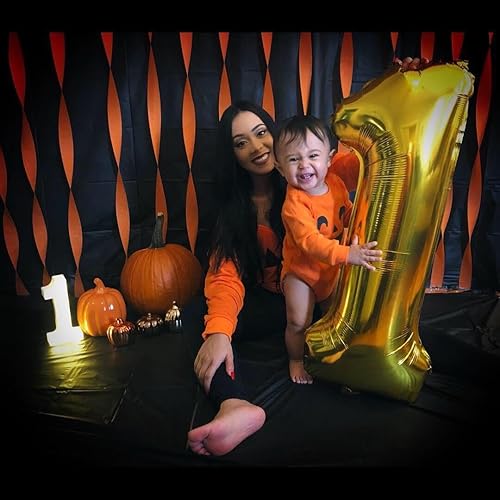 Vista 816 de Globos de números 0 de 40 pulgadas, globos negros de números para números 10, 20, 30, 40, 50, 60, 70, 80, 90, 100, globos de números 10, 20, 30, 40