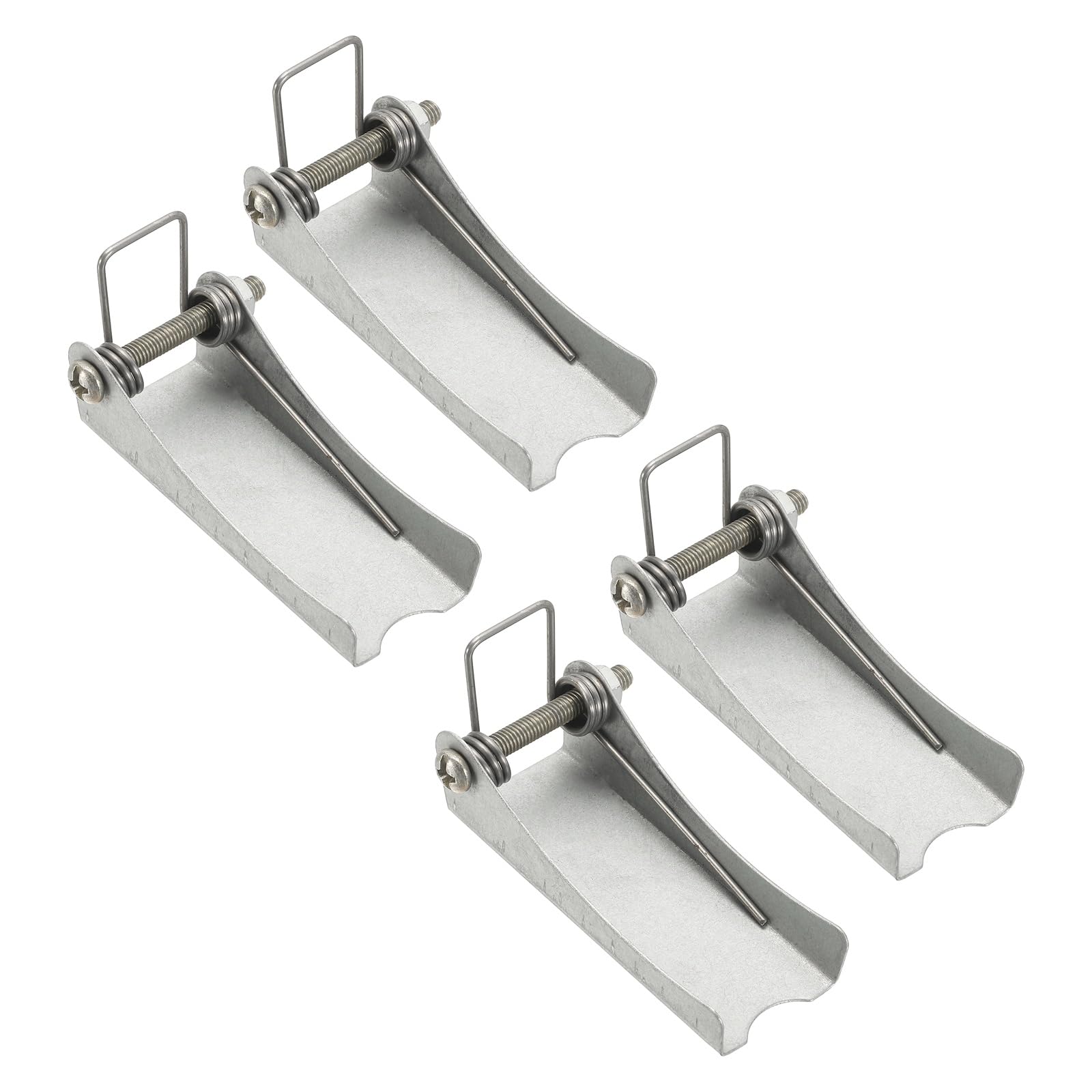 sourcing map 2Pcs Hook Safety Latch Kit, 75mm x 30mm Carbon Steel Towing Receiver Hitch Replacement for Clevis Truck Trailer Crane Towing Lifting Hook (0.5mm Thick, 3 Ton) โ image 1