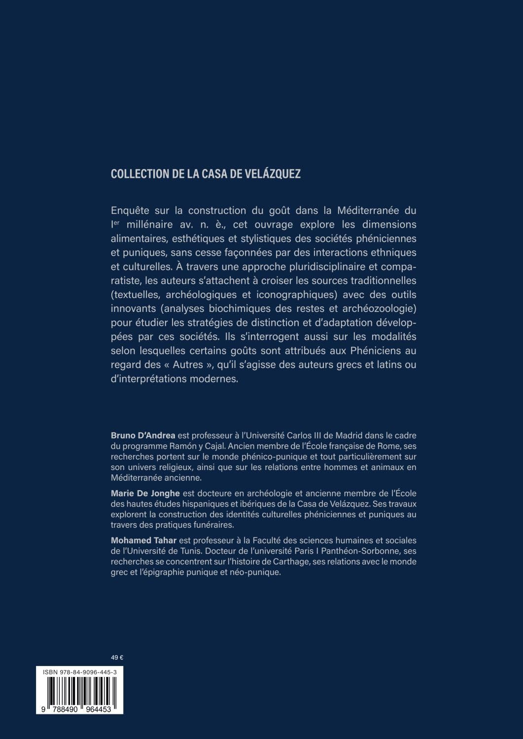 Au prisme des goûts: Sociétés phéniciennes et puniques