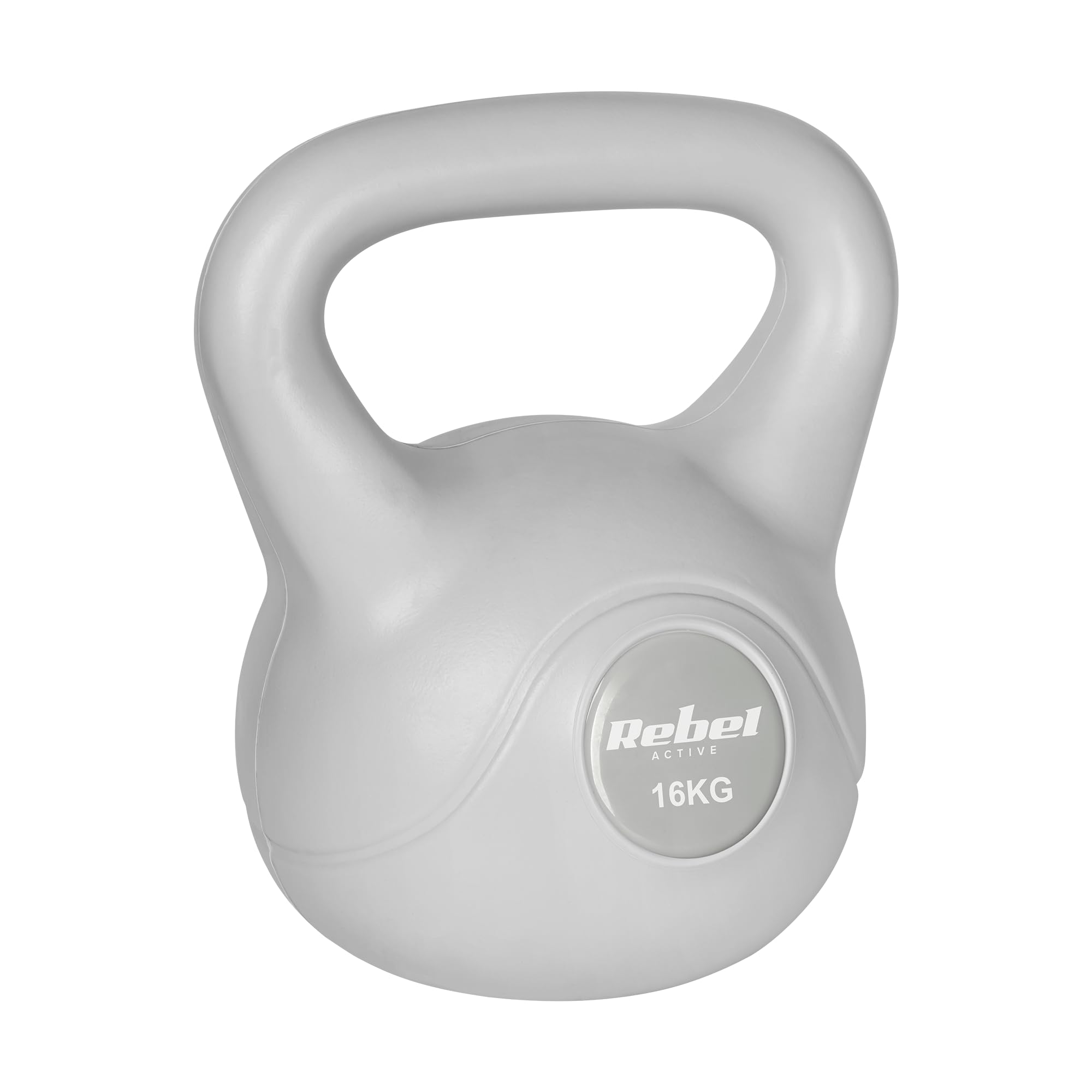 Rebel Electro Kettlebell Bitumiczny 16kg RBA-2322G-16 Szary