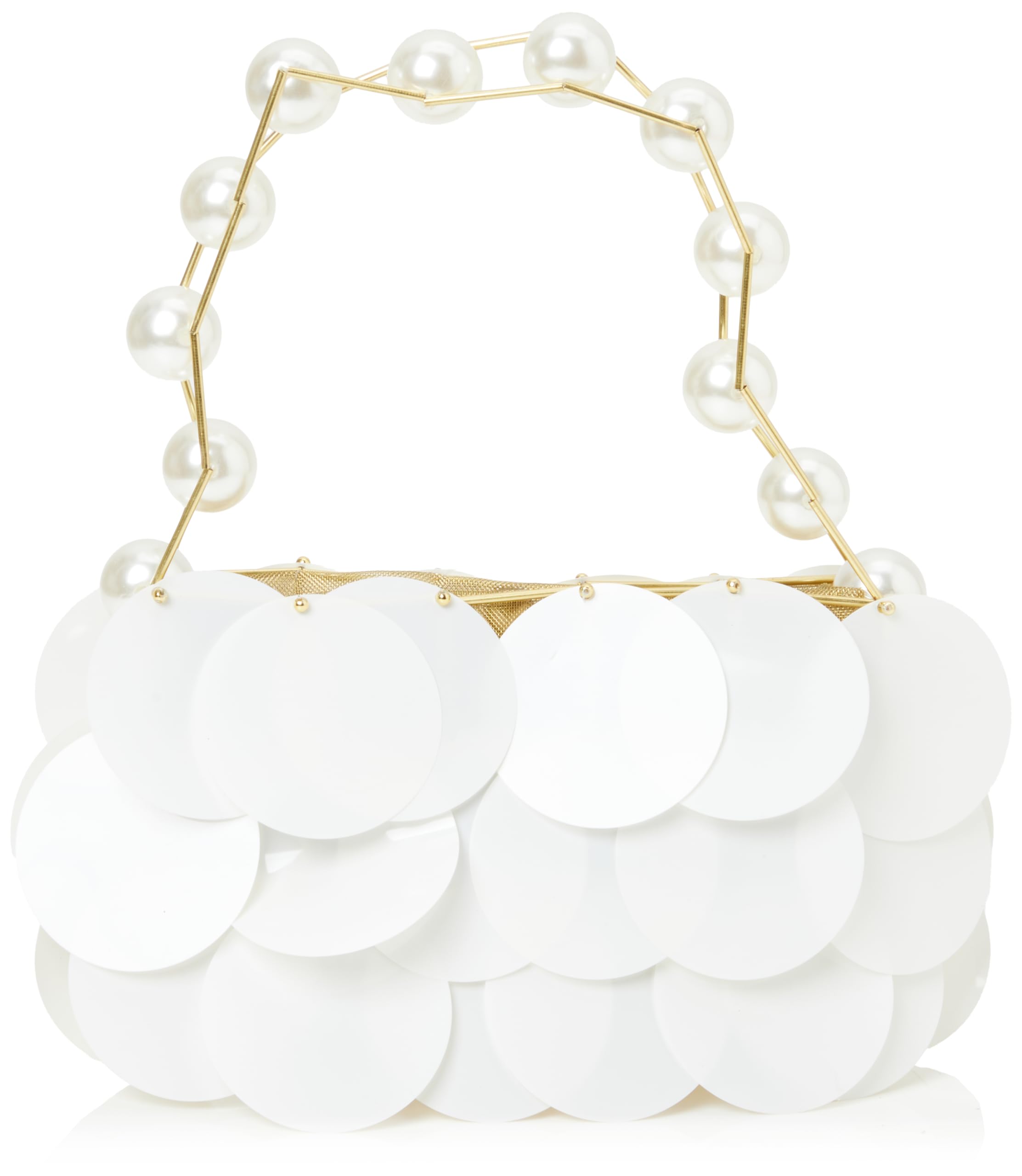 myMo at night Women's Handbag Bag Clutch, Wool White, One Size