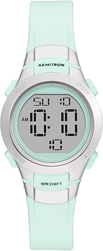 Armitron Sport 457012 Reloj digital con correa de resina para mujer, con cronógrafo