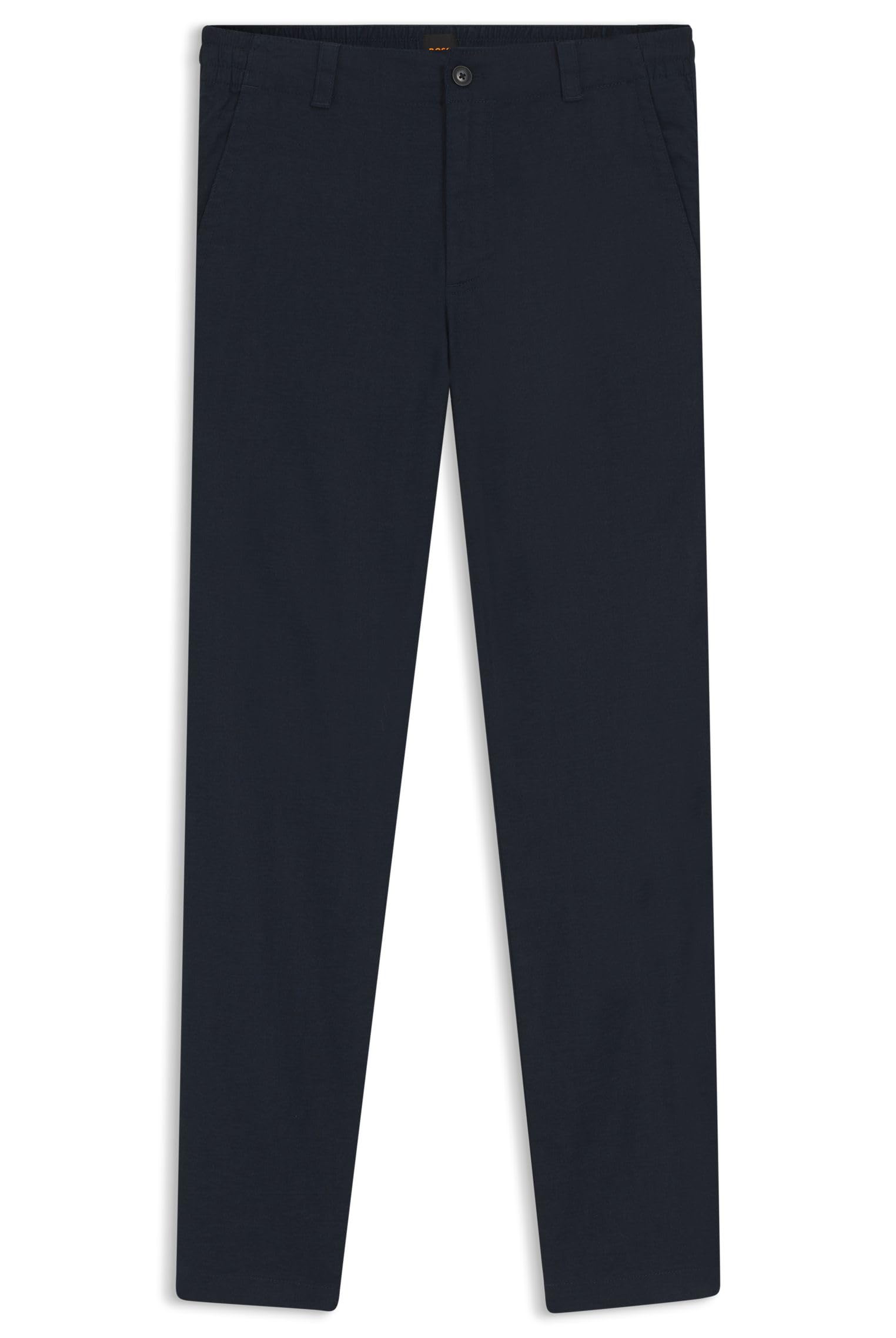 BOSS Hose Aus Leinen-Mix Mit Logo-Detail