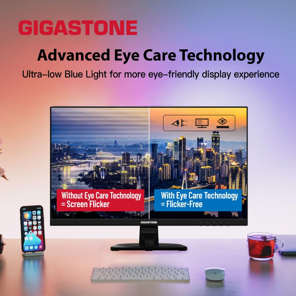Amazon.com: Gigastone 24 inch IPS LED Back Light Monitor 100Hz FHD