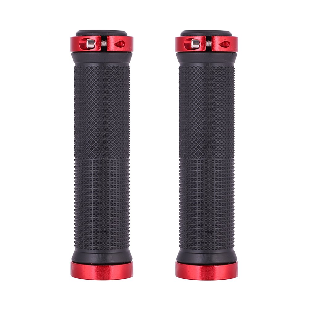 Manopole Per Manubrio Bici In Gomma Morbida TPE, Antiscivolo Con Doppio Bloccaggio, 13,3x3,4 Cm, Per MTB, BMX, Città, Con Tappi E Chiave