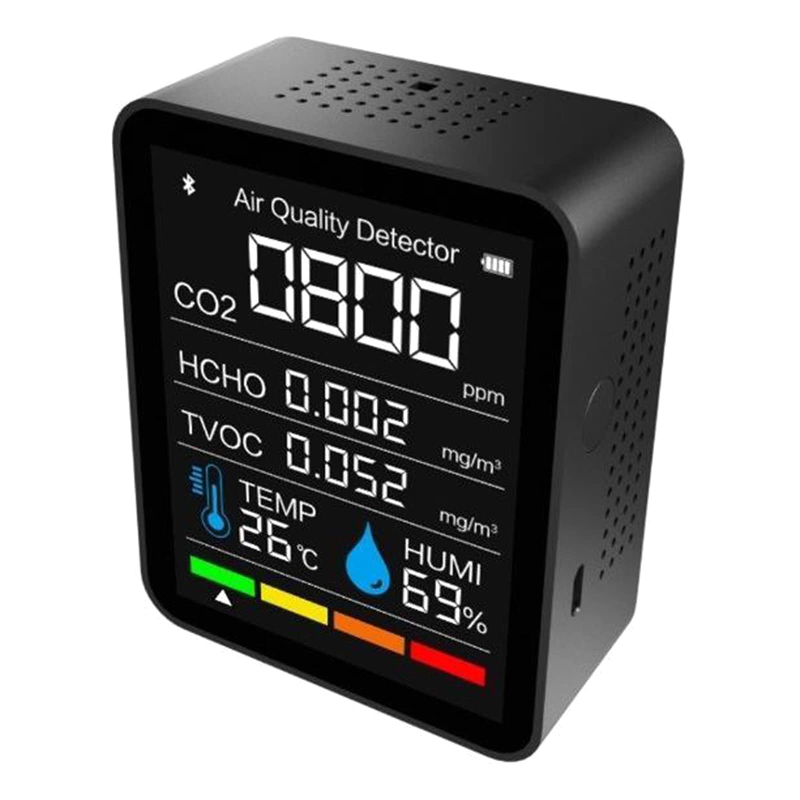 Buy Awesomeonei Air Quality Monitor Carbon Dioxide Meter Temperature