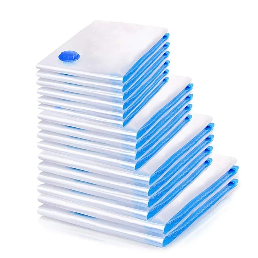 Vacuum Storage Bags 8PCS Vacuum Storage Bags For Clothes,Bedding,Space Saving Seal Packet,Folding Compressed Organizer Bag
