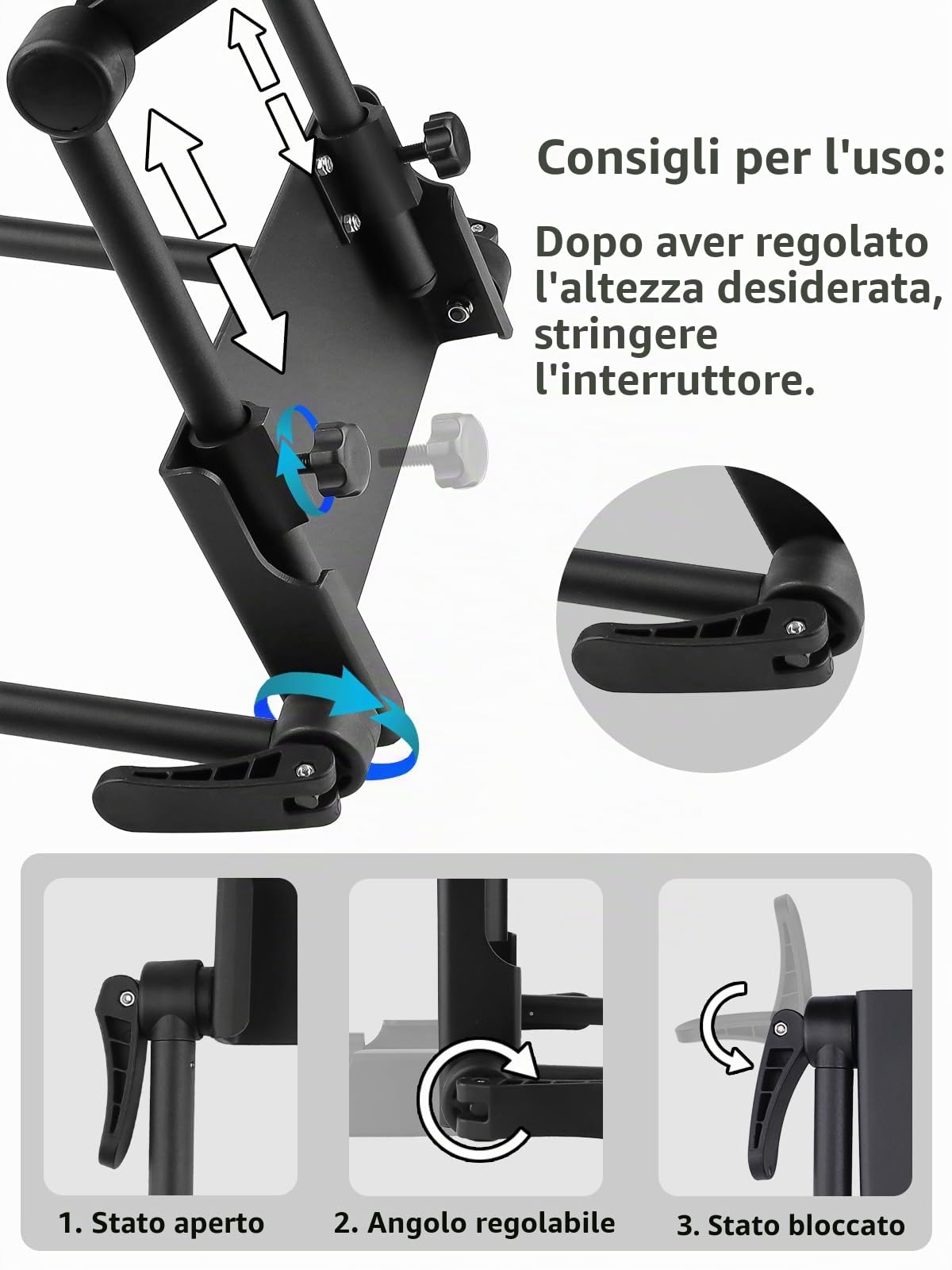 EBANKU Lettino da massaggio con cuscino, poggiatesta universale regolabile e supporto per cuscino viso, comfort beauty spa poggiatesta