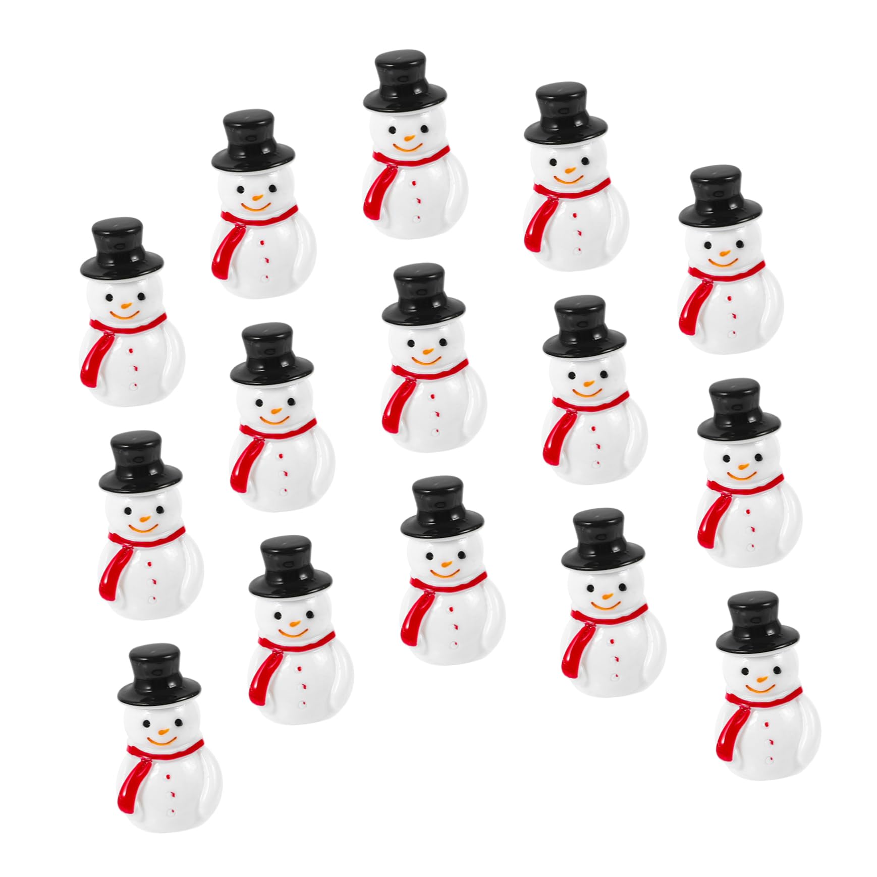 20 Piezas Mini Muñeco Resina Decoración de Micropaisajes Suministros para Fiesta de Cumpleaños Temática de Invierno para Escenarios de Invierno