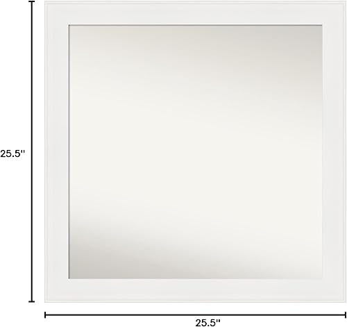 Miniatura 6 de Amanti Art Espejo personalizado, espejo estrecho blanco de tocador, espejo de pared o espejo de tocador de baño sobre el fregadero (25.5 x 25.5