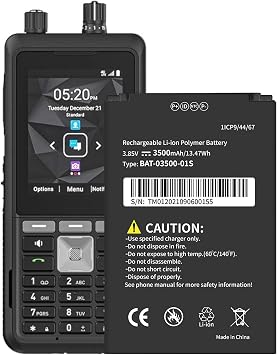 تم ترقية بطارية WUHAO BAT-03500-01S إلى 3600 مللي أمبير في الساعة لبطارية Sonim XP5 Plus XP5900 البديلة