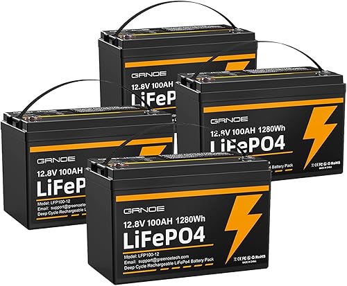 Miniatura 11 de Batería LiFePO4 de 12 V 100 Ah Grupo 31 con BMS de 100 A integrado, batería de litio recargable de 15000 ciclos profundos perfecta para sistema