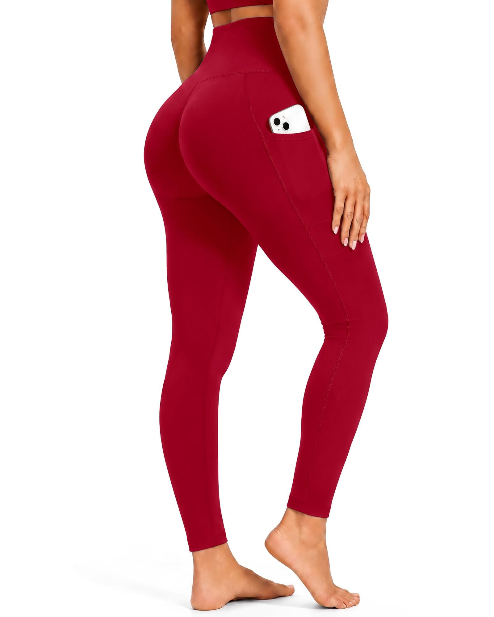 ZOOSIXX Leggings with Pockets for Women High Waisted Yoga Pants