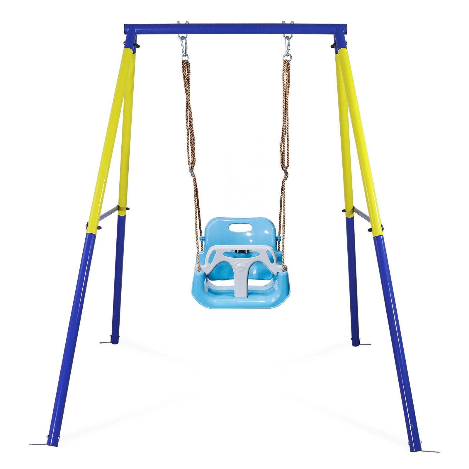 CCLIFE Altalene da Giardino per Bambini con Struttura In Metallo per Esterno Interno Altezza Regolabile ZERRO