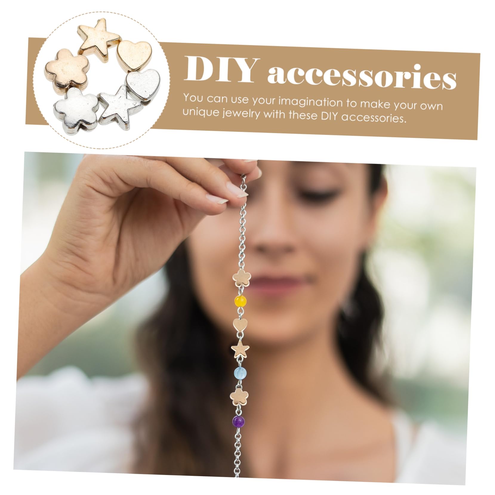 Uonlytech 4 Set Pacchetti Perline Distanziatrici Per Creazione Fai Da Te Per Braccialetti E Collane Decorativi Facile Da Usare E Leggero Per Attività Creative E Decorazioni 6 Confezioni*4
