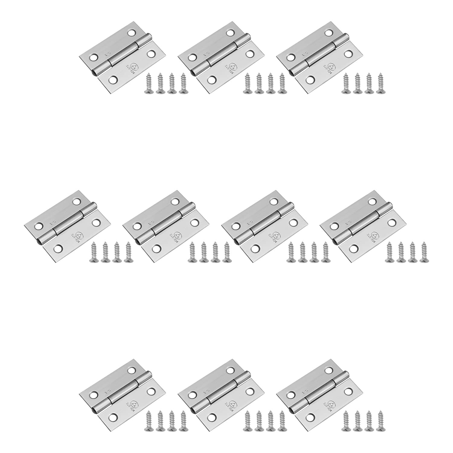 Charnière acier inoxydable 50x38mm pour petite boîte et mini fenêtre