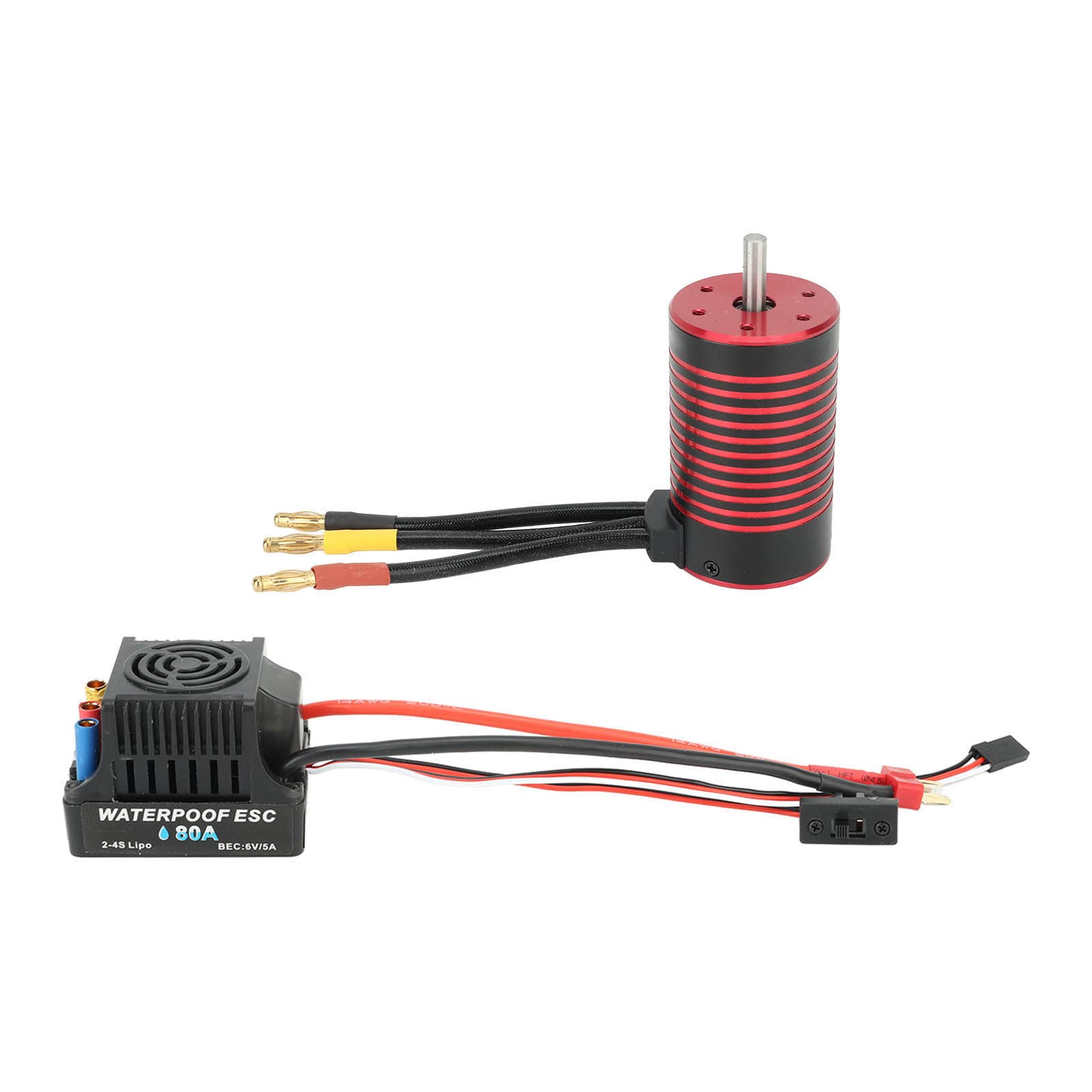 Motore Brushless, Potenza Stabile, Rotore a Coppia Elevata, Bobina in Rame Resistente Alle Alte Temperature, Set Servomotore Brushless, Coperture in Alluminio per (3100KV)