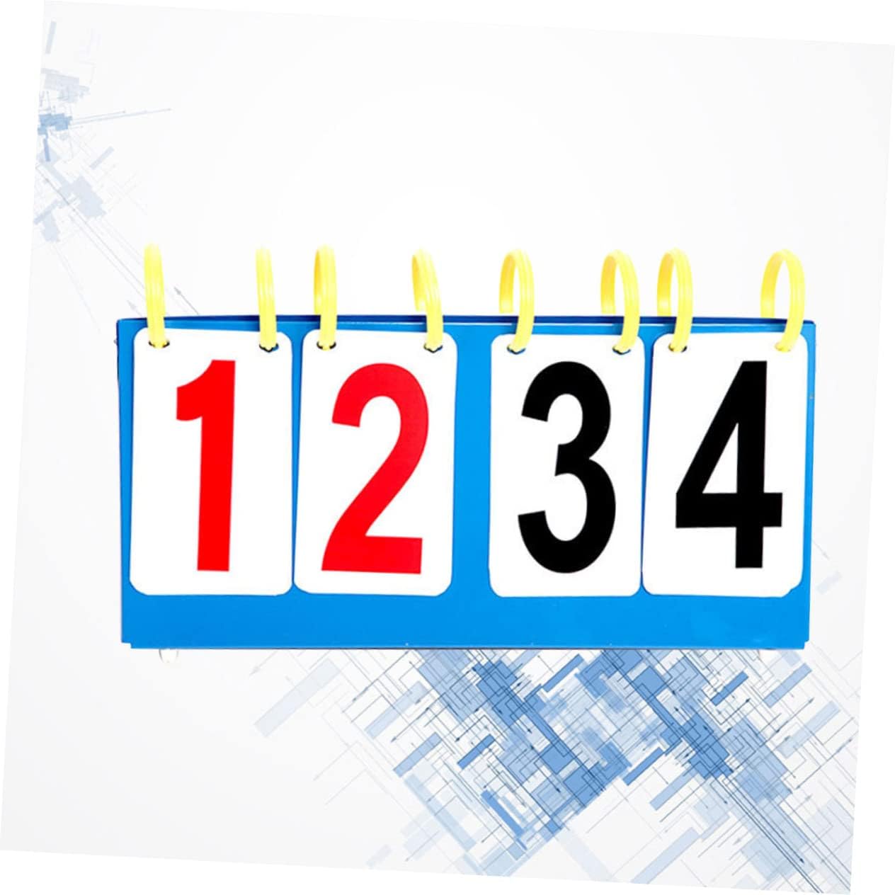 2pcs Top Scoreboard Basketball Outdoor for Flipper Digits Baseball Games Football Scoring Indoor Marker (Color : Picture 1, Size : 37 * 7.5 * 21cm)
